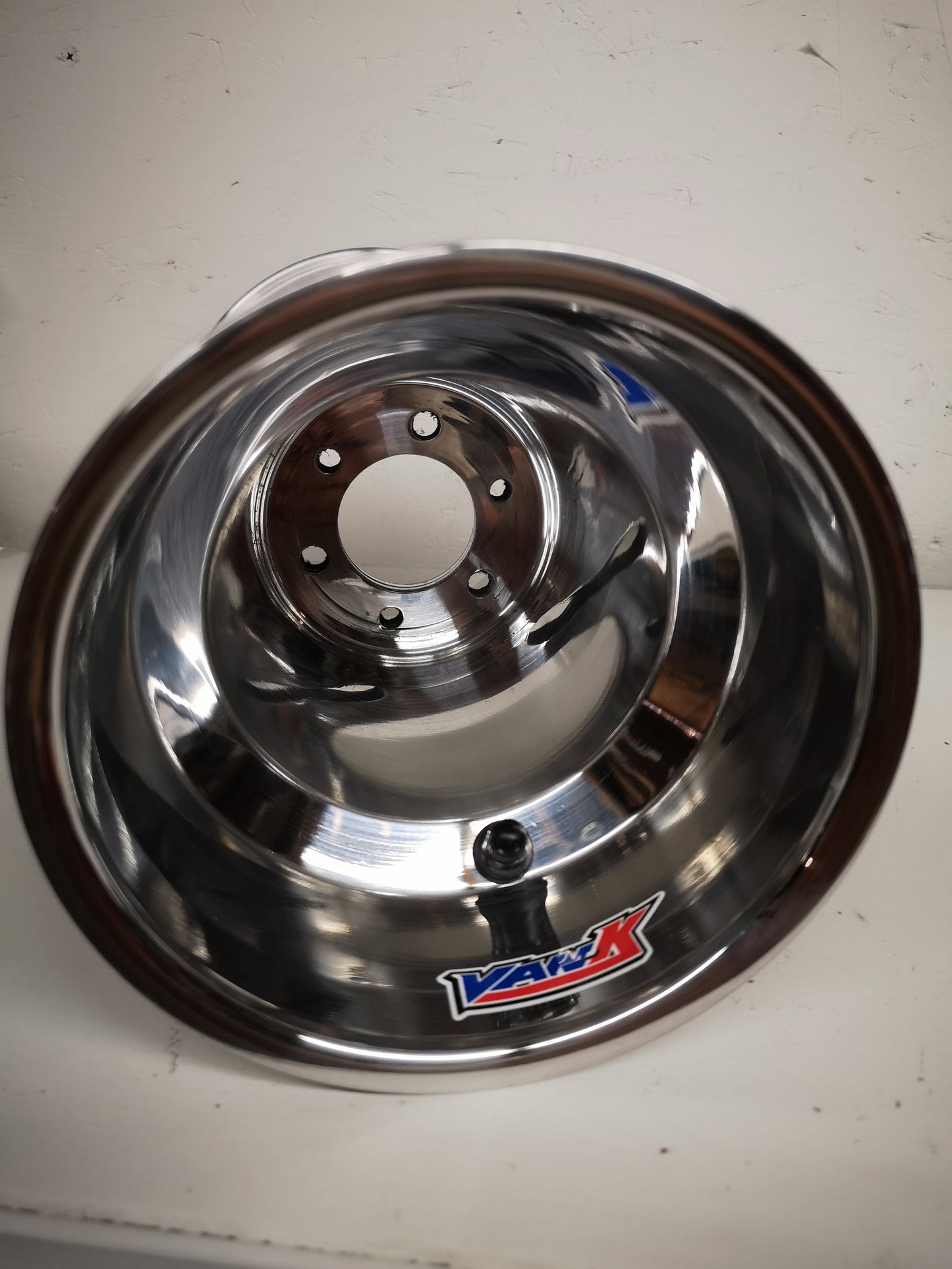 6" Van K Chrome Go Kart Wheel